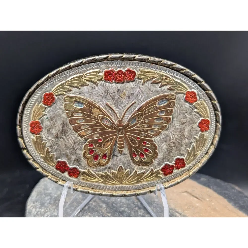 Rockmount Ranch Wear Butterfly Belt Buckle – Blue Ribbon Tru Western – USA